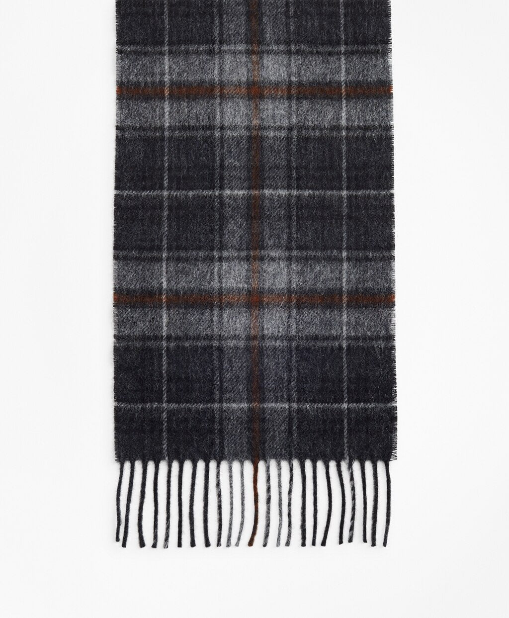 Grey Tartan Scarf