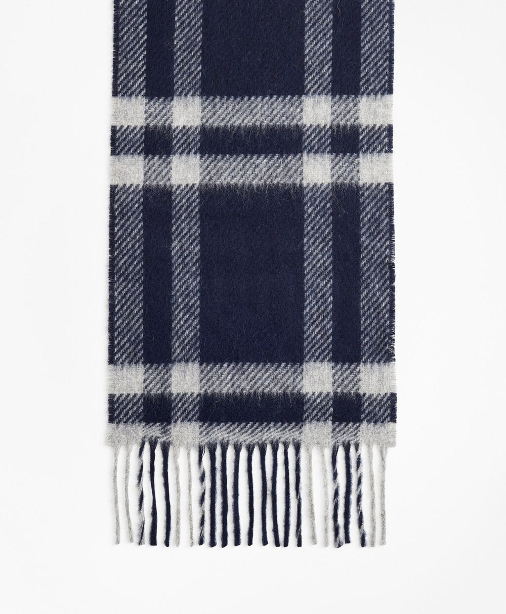 Navy Tartan Scarf