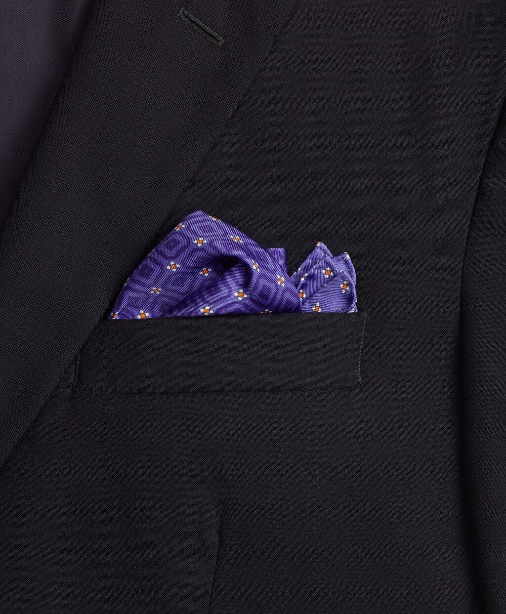 Tonal Medallion Pocket Square