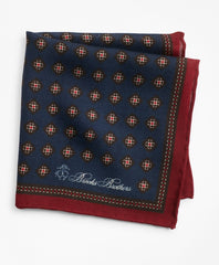 Golden Fleece® Square Flower Pocket Square