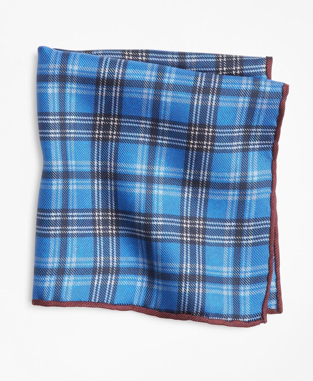 Medallion Plaid Pocket Square