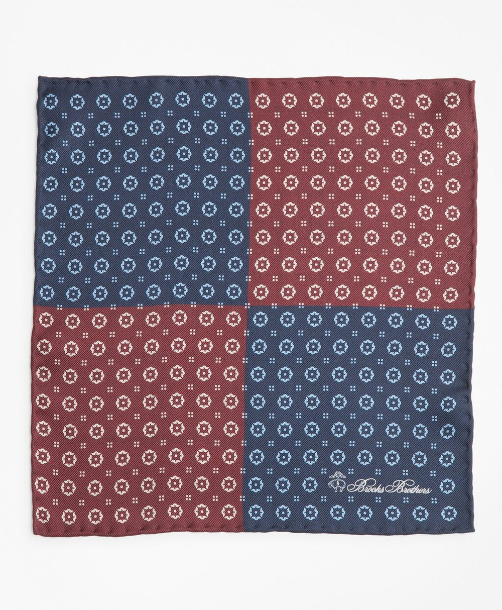 Medallion Plaid Pocket Square
