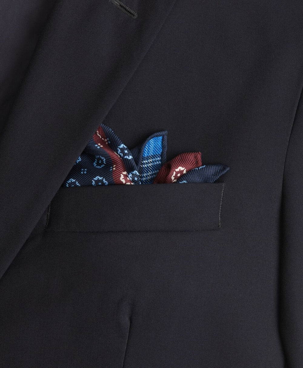 Medallion Plaid Pocket Square