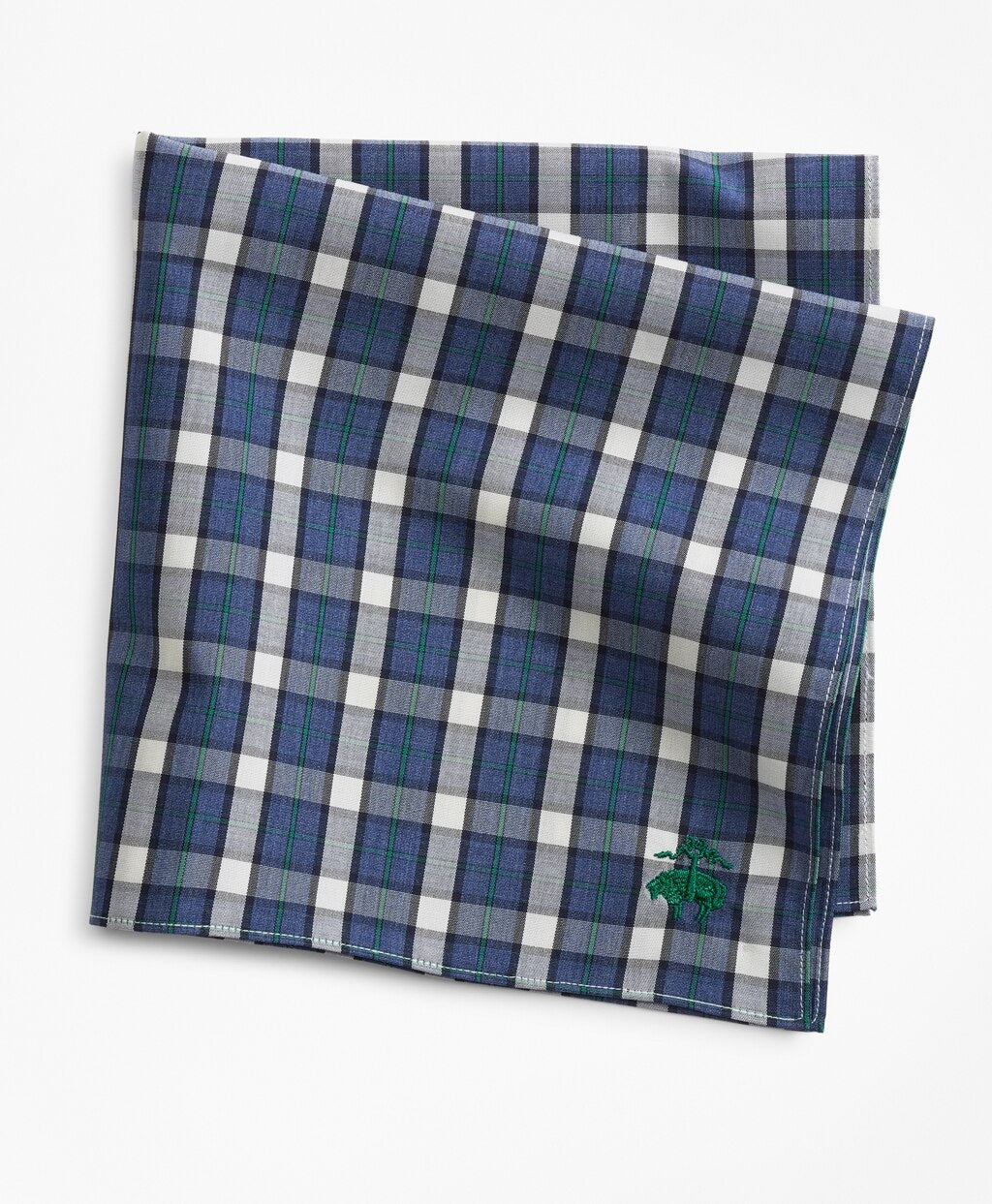 Supima® Cotton Check Pocket Square