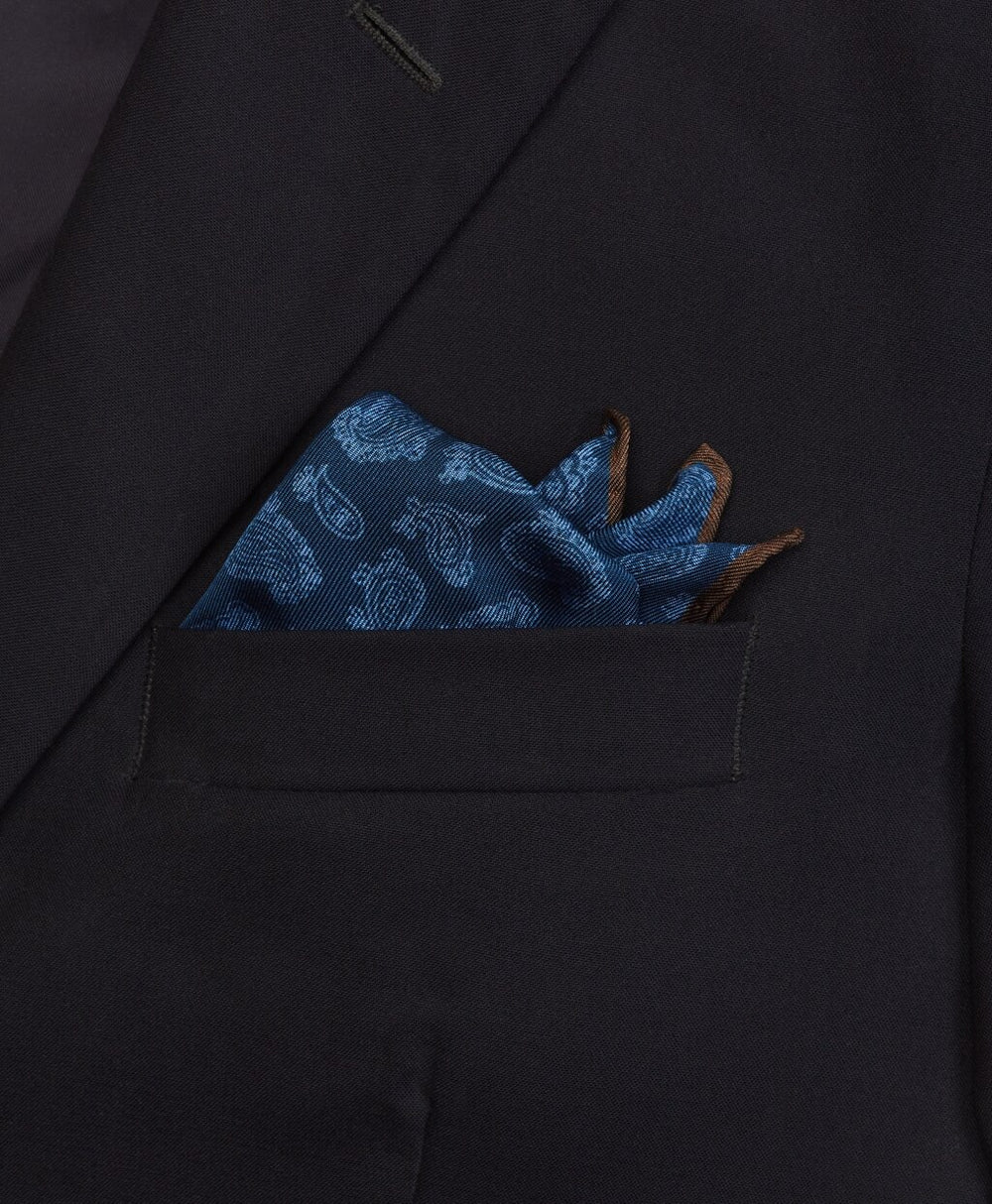 Tossed Pine Reversible Pocket Square