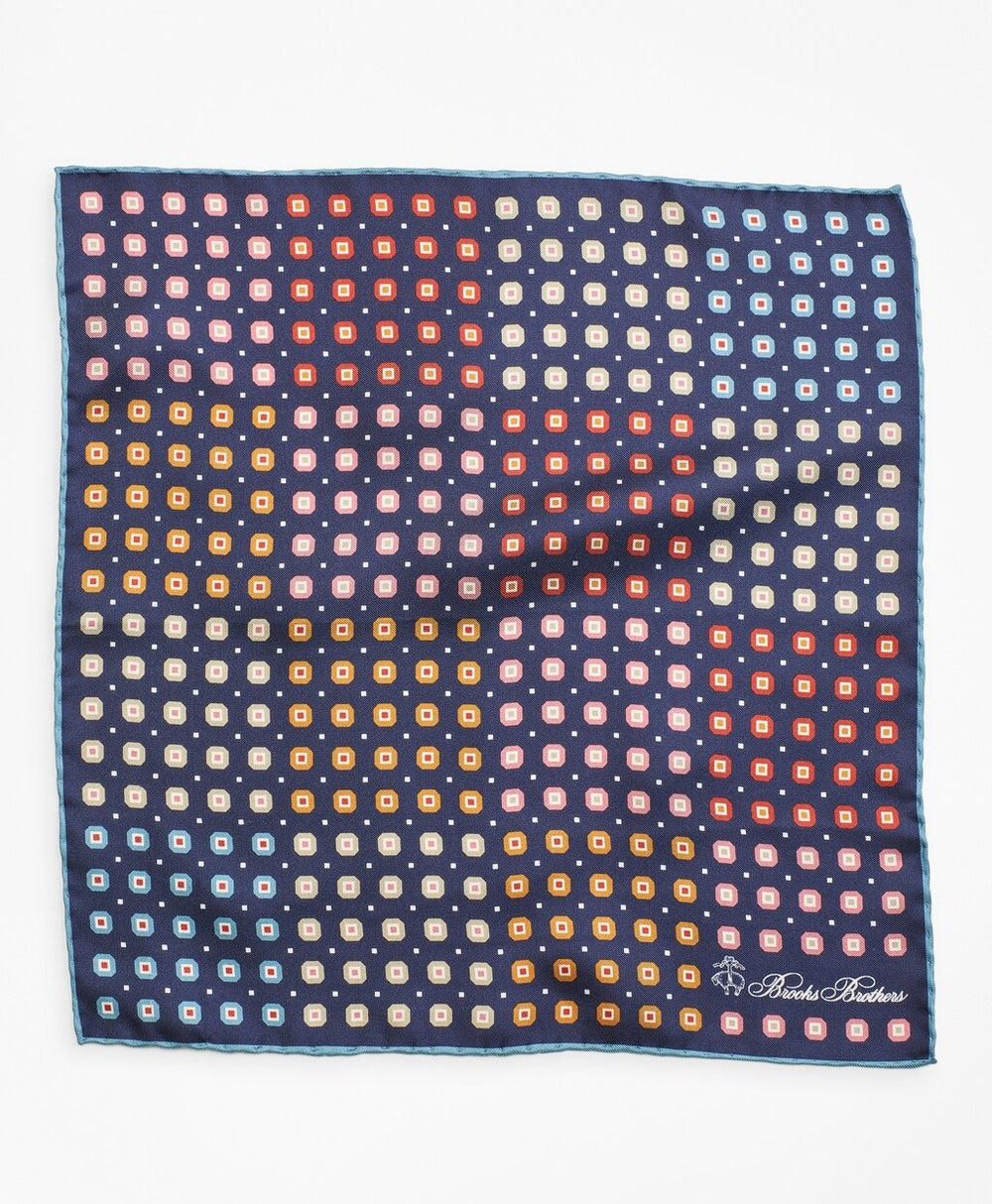 Block Neat Printed Pocket Square