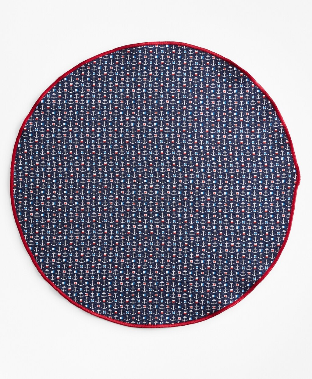 Nautical Print Pocket Circle