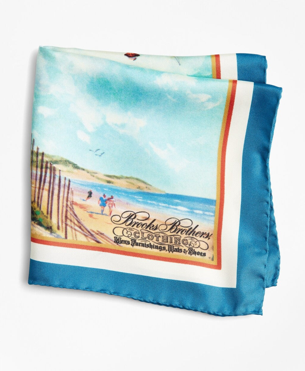 Limited Edition Archival Collection Spring 1981 Silk Pocket Square