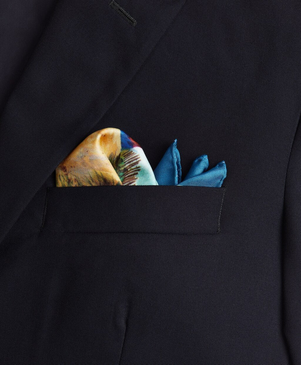 Limited Edition Archival Collection Spring 1981 Silk Pocket Square