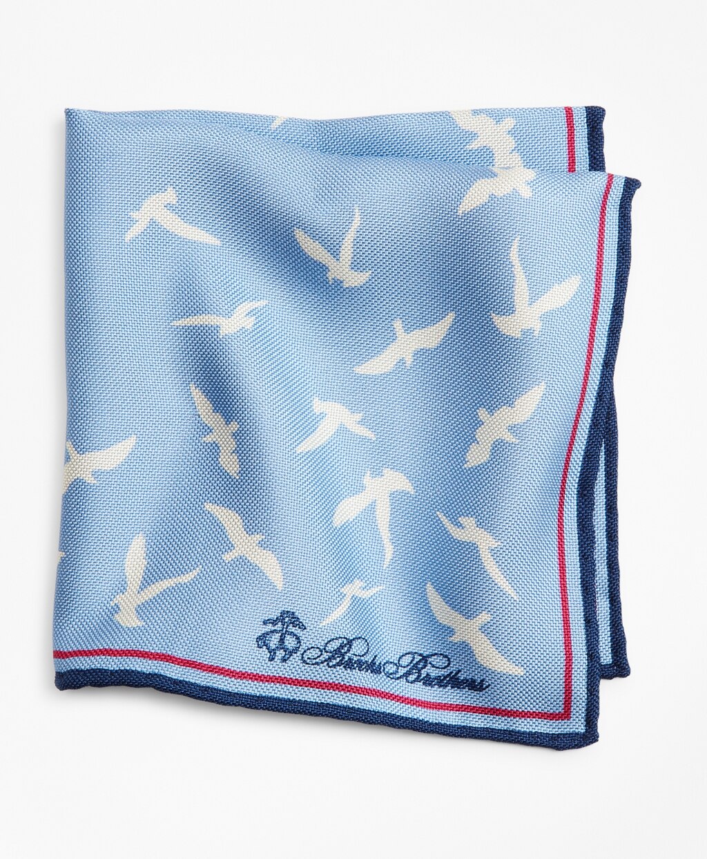 Seagull and Dot Pocket Square