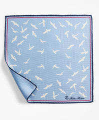 Seagull and Dot Pocket Square
