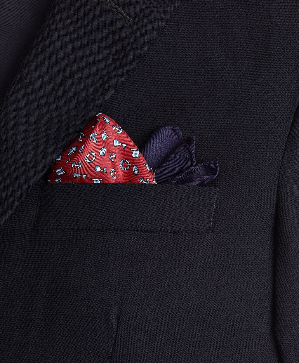 Nautical Motif Pocket Square