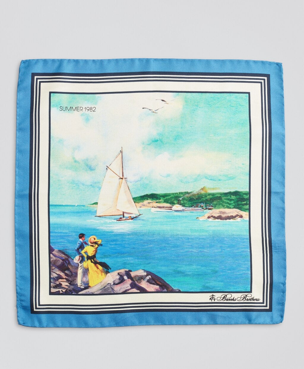 Limited Edition Archival Collection Spring 1982 Silk Pocket Square