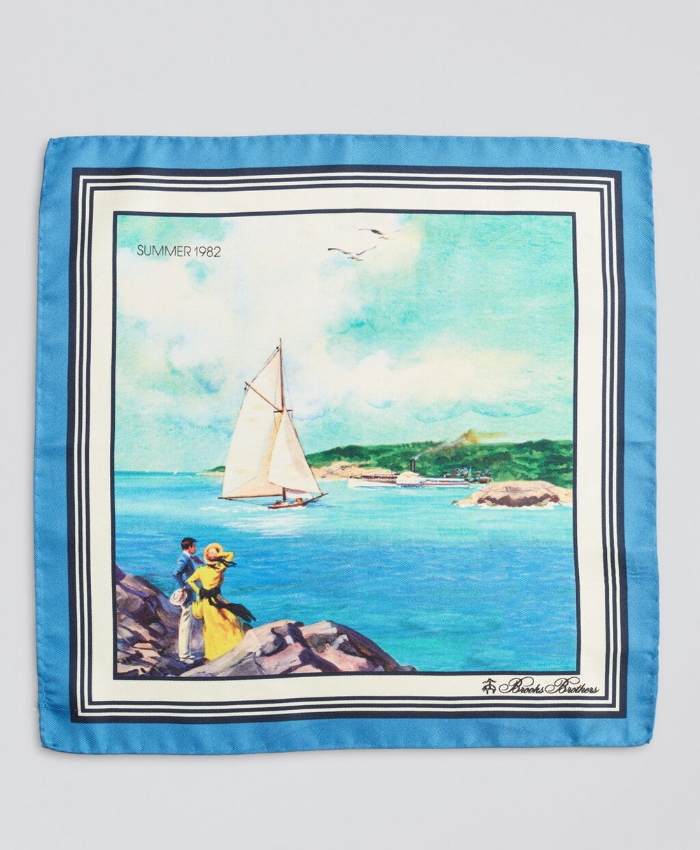 Limited Edition Archival Collection Spring 1982 Silk Pocket Square