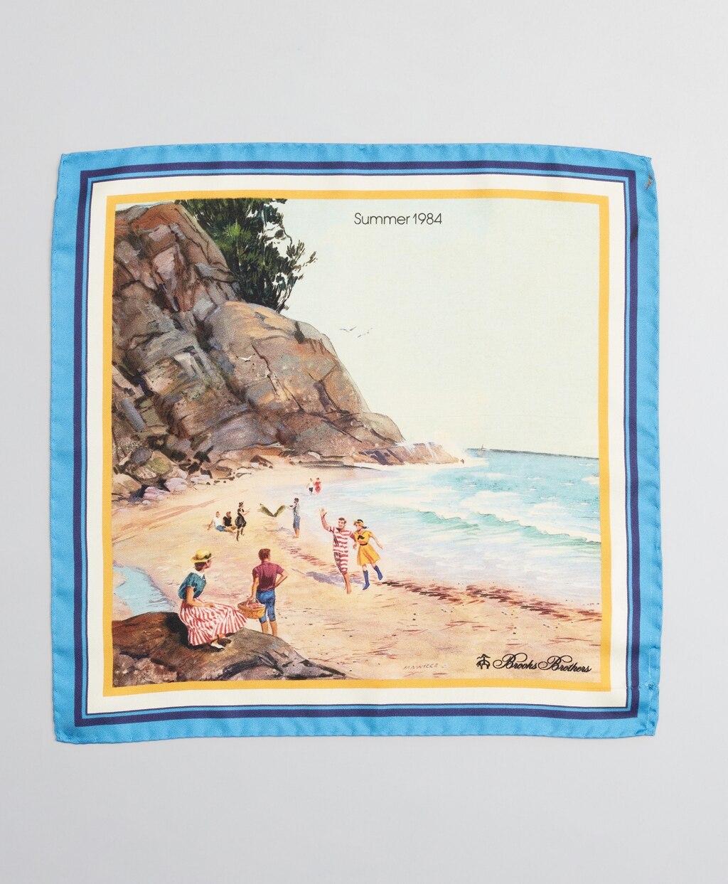 Limited Edition Archival Collection Spring 1984 Silk Pocket Square