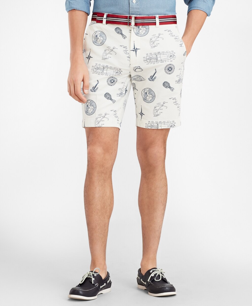 Nautical Print Shorts