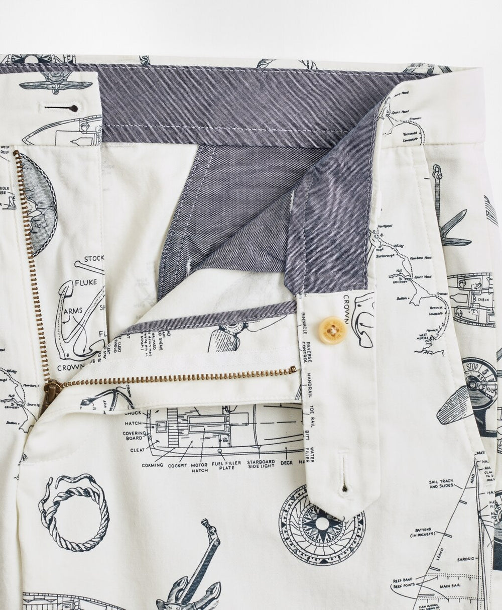 Nautical Print Shorts