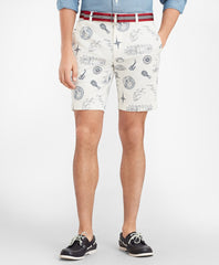 Nautical Print Shorts