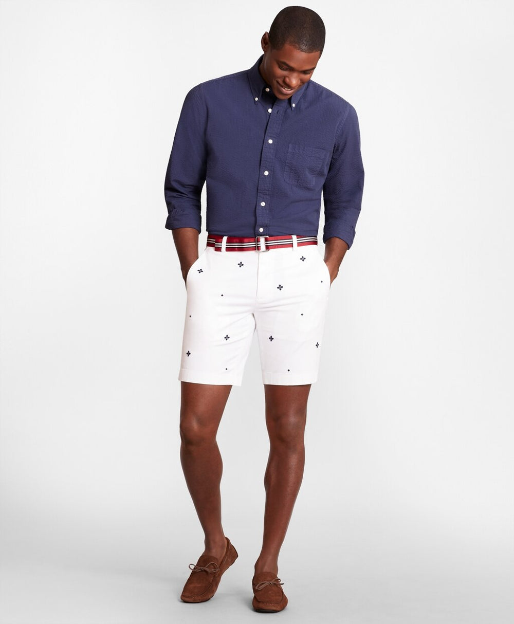 Foulard Embroidered Shorts
