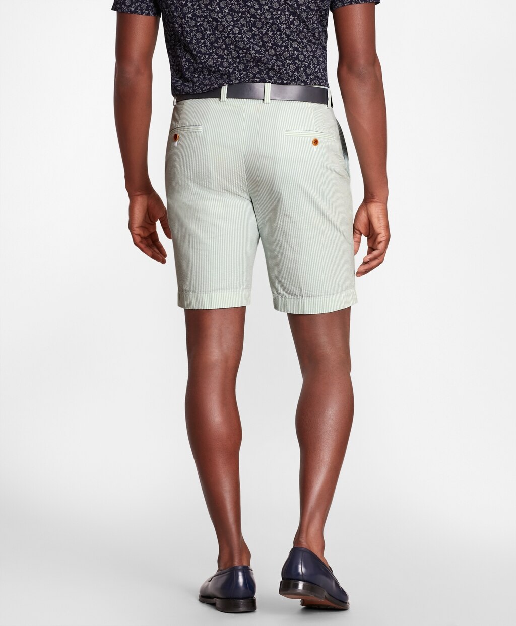 Stripe Seersucker Shorts