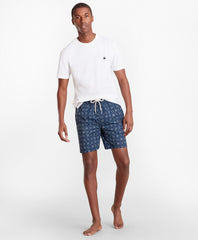 Montauk 6" Indigo Foulard Print Swim Trunks