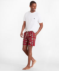 Montauk 6" Fish Print Swim Trunks