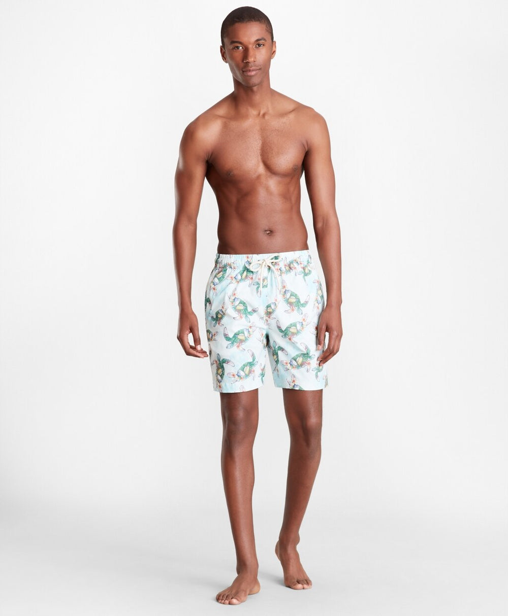 Montauk 6" Turtle Print Swim Trunks