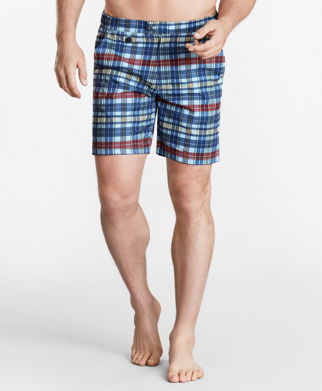 Newport 7" Plaid Swim Trunks