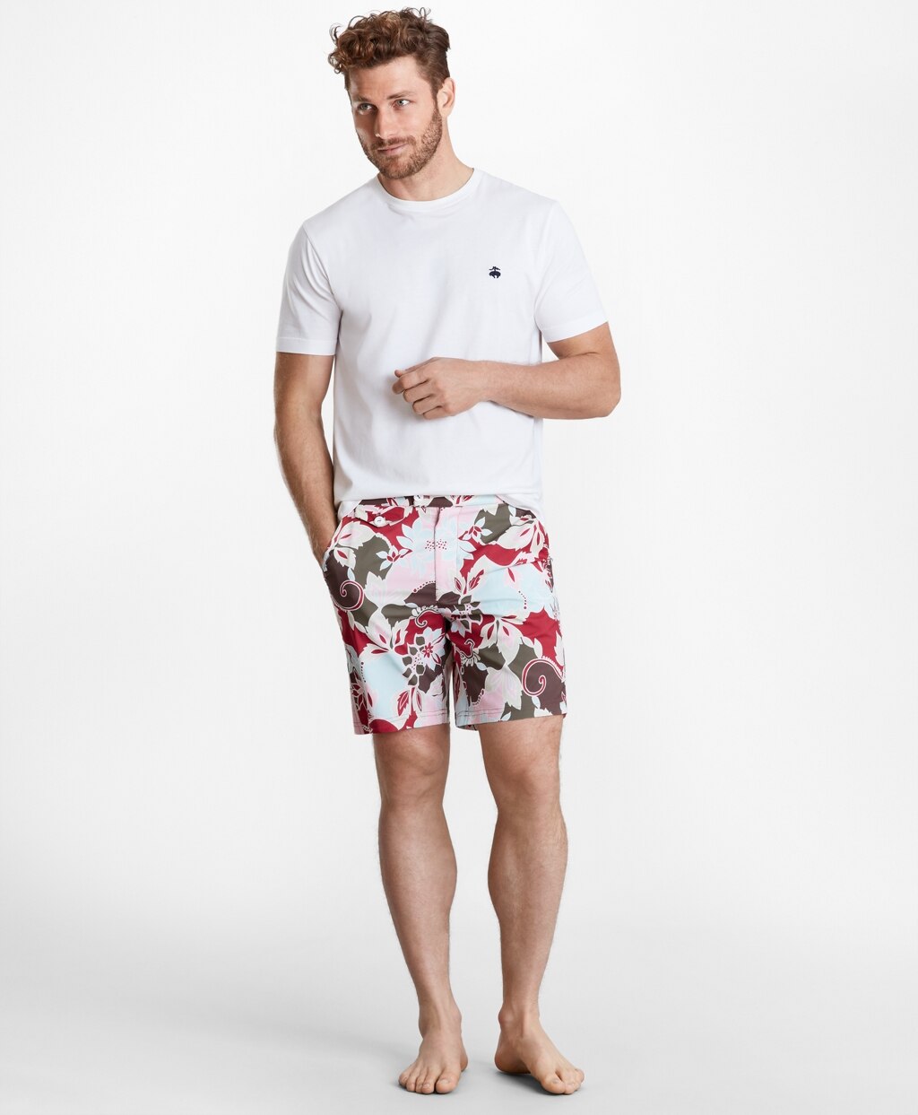 Newport 7" Floral Swim Trunks