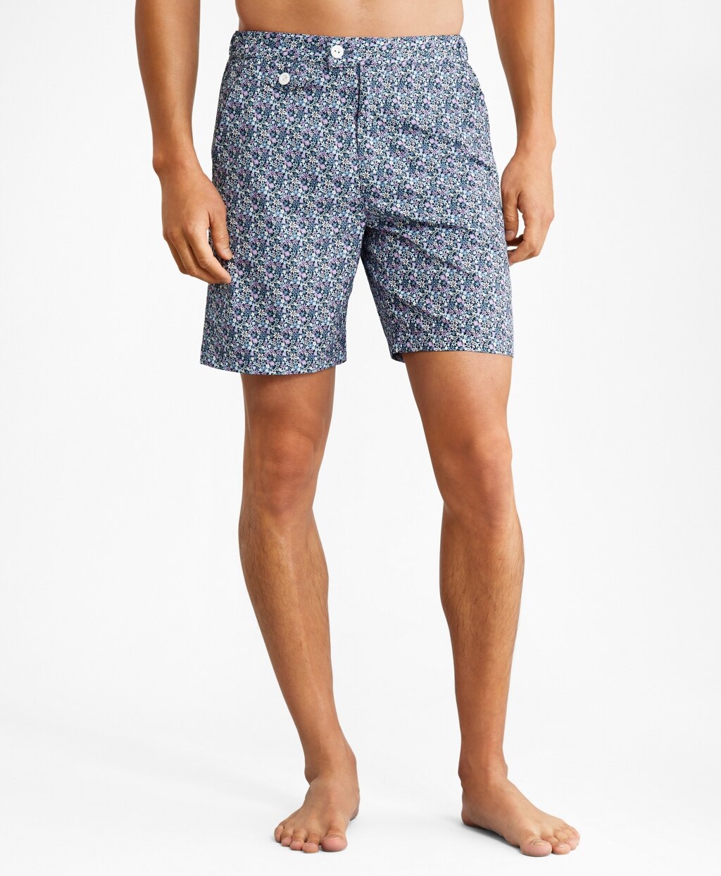 Newport 7" Floral Print Swim Trunks