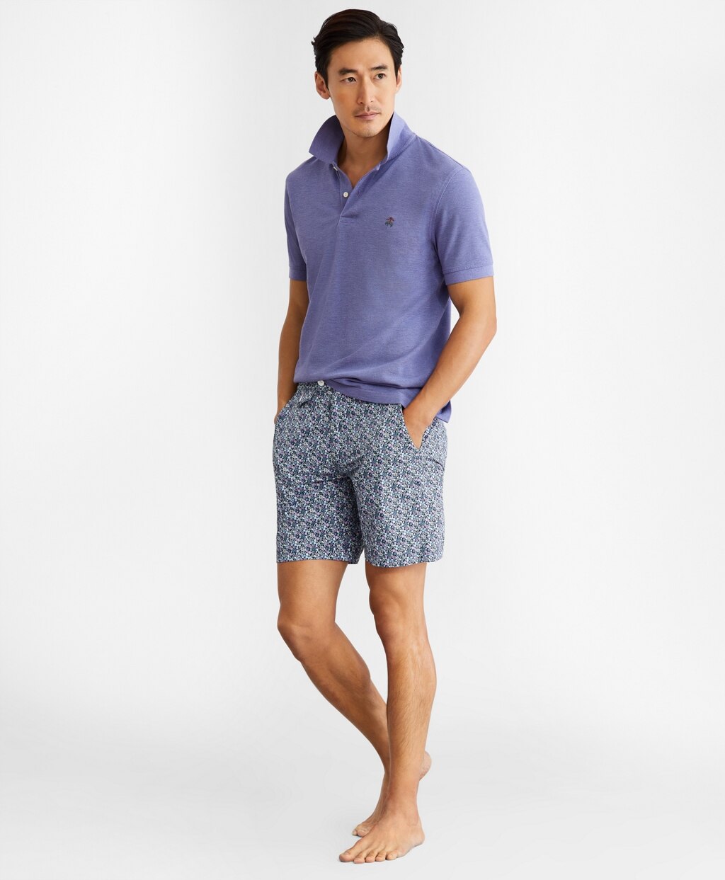 Newport 7" Floral Print Swim Trunks