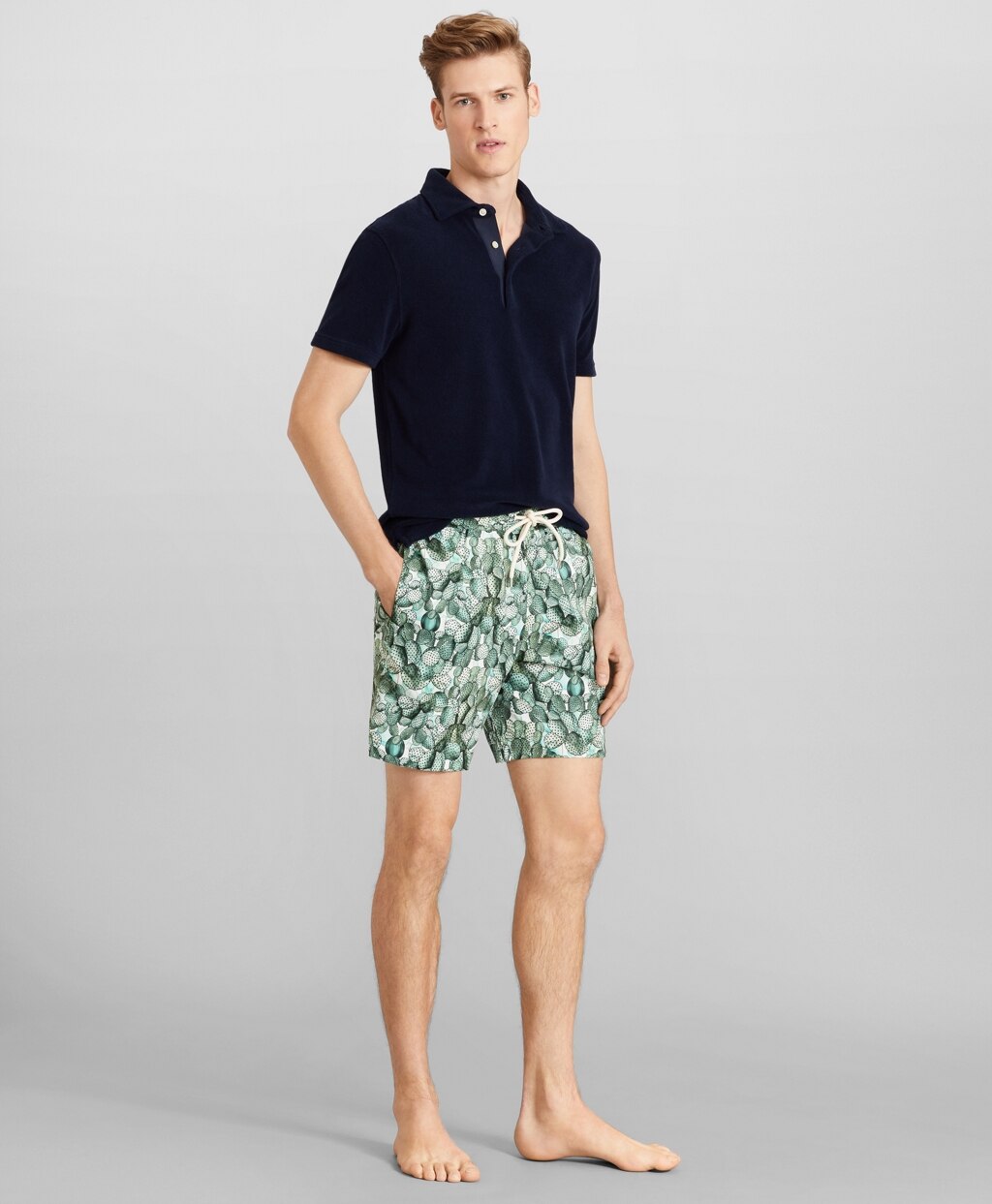 Montauk 6" Cactus Print Swim Trunks
