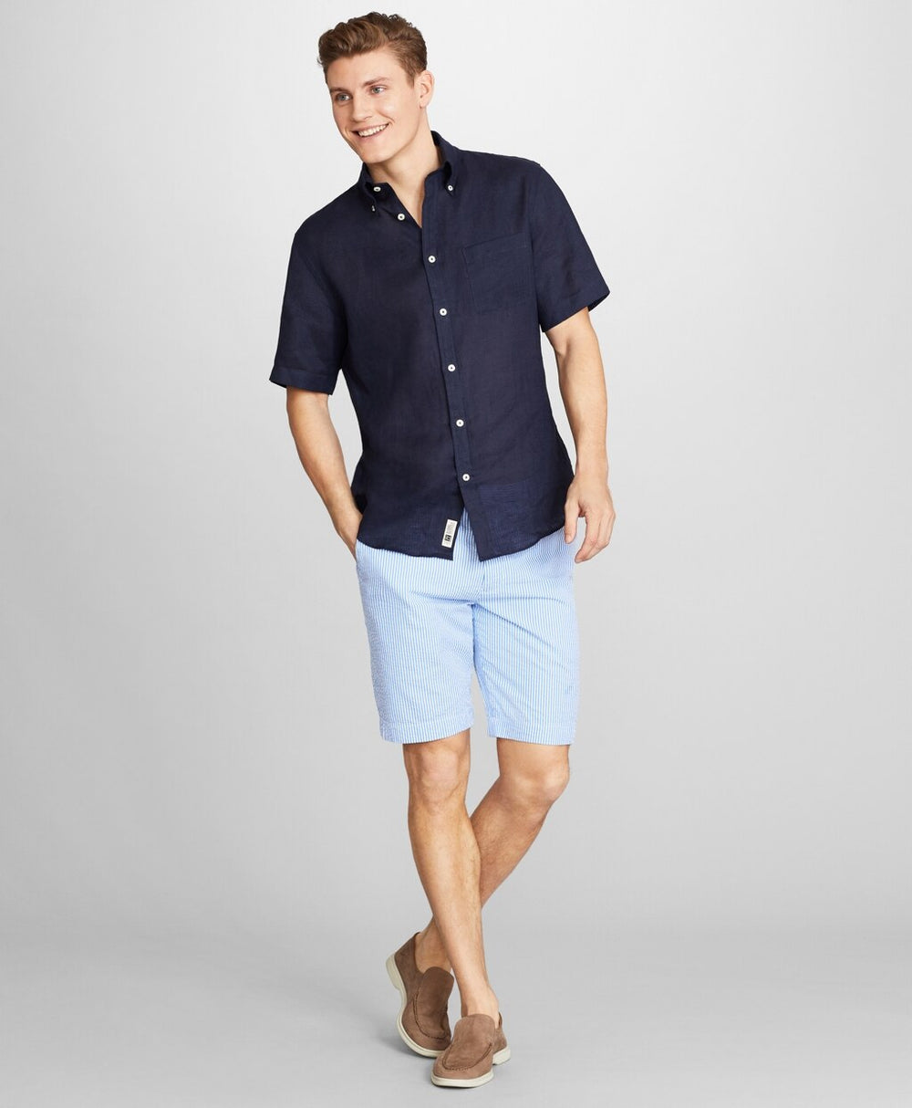 Stripe Seersucker Shorts