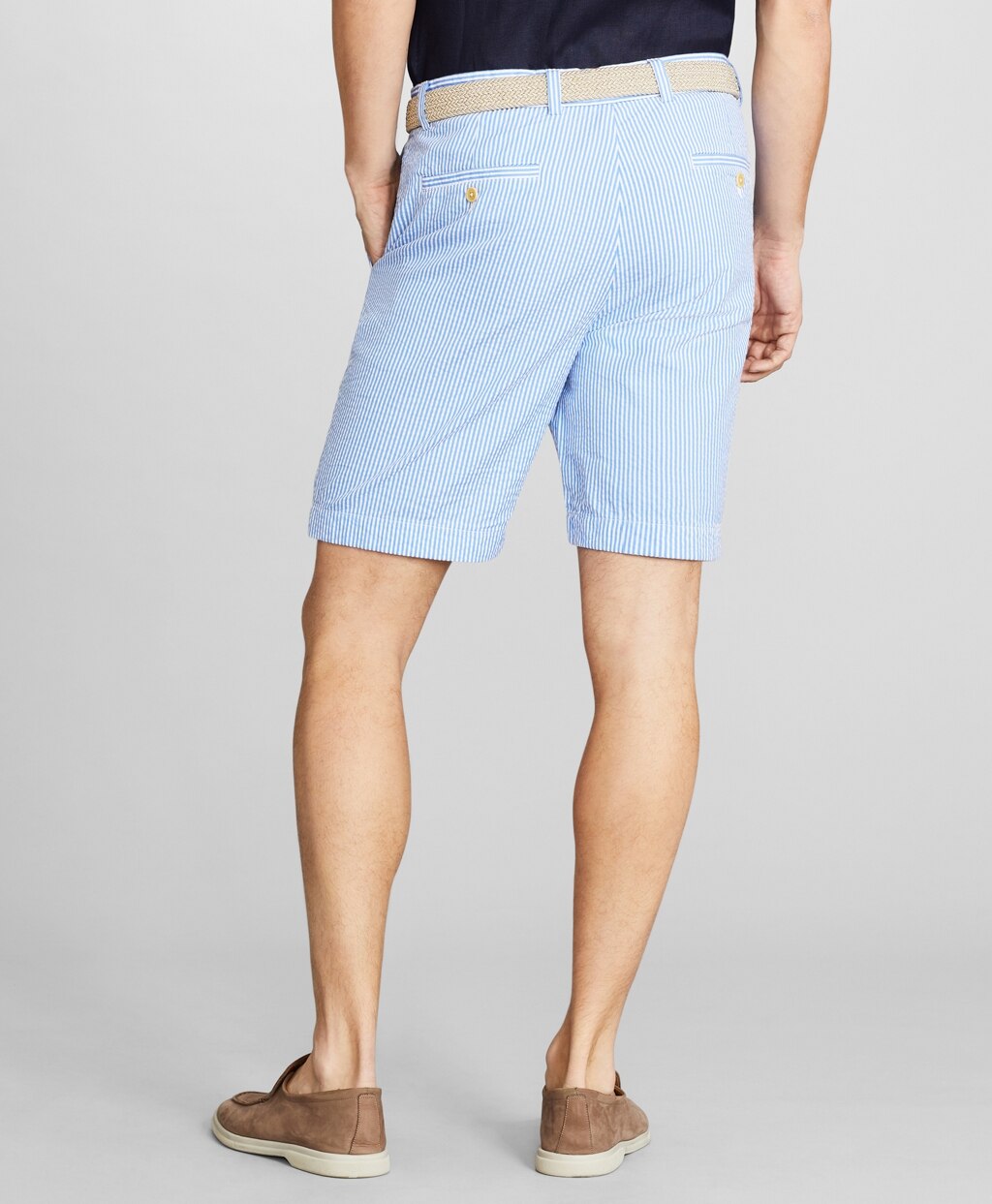 Stripe Seersucker Shorts
