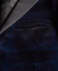 Regent Fit Black Watch Velvet Tuxedo Jacket