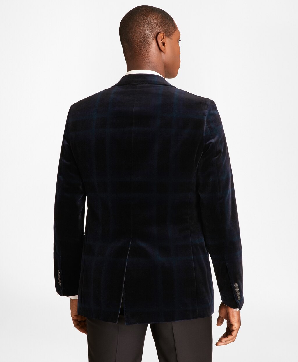 Regent Fit Black Watch Velvet Tuxedo Jacket