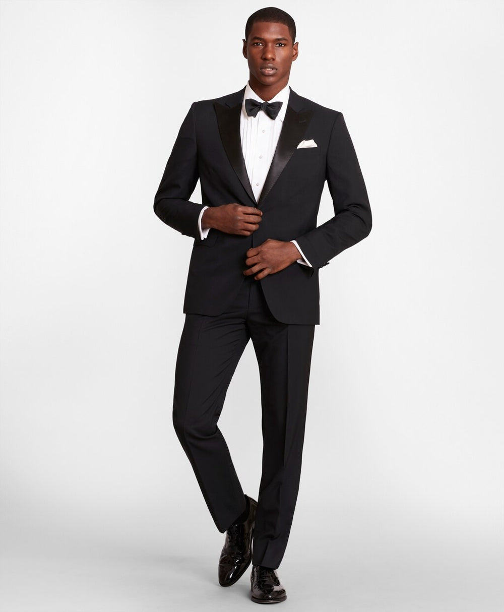 BrooksGate™ Regent-Fit Wool Tuxedo Pants