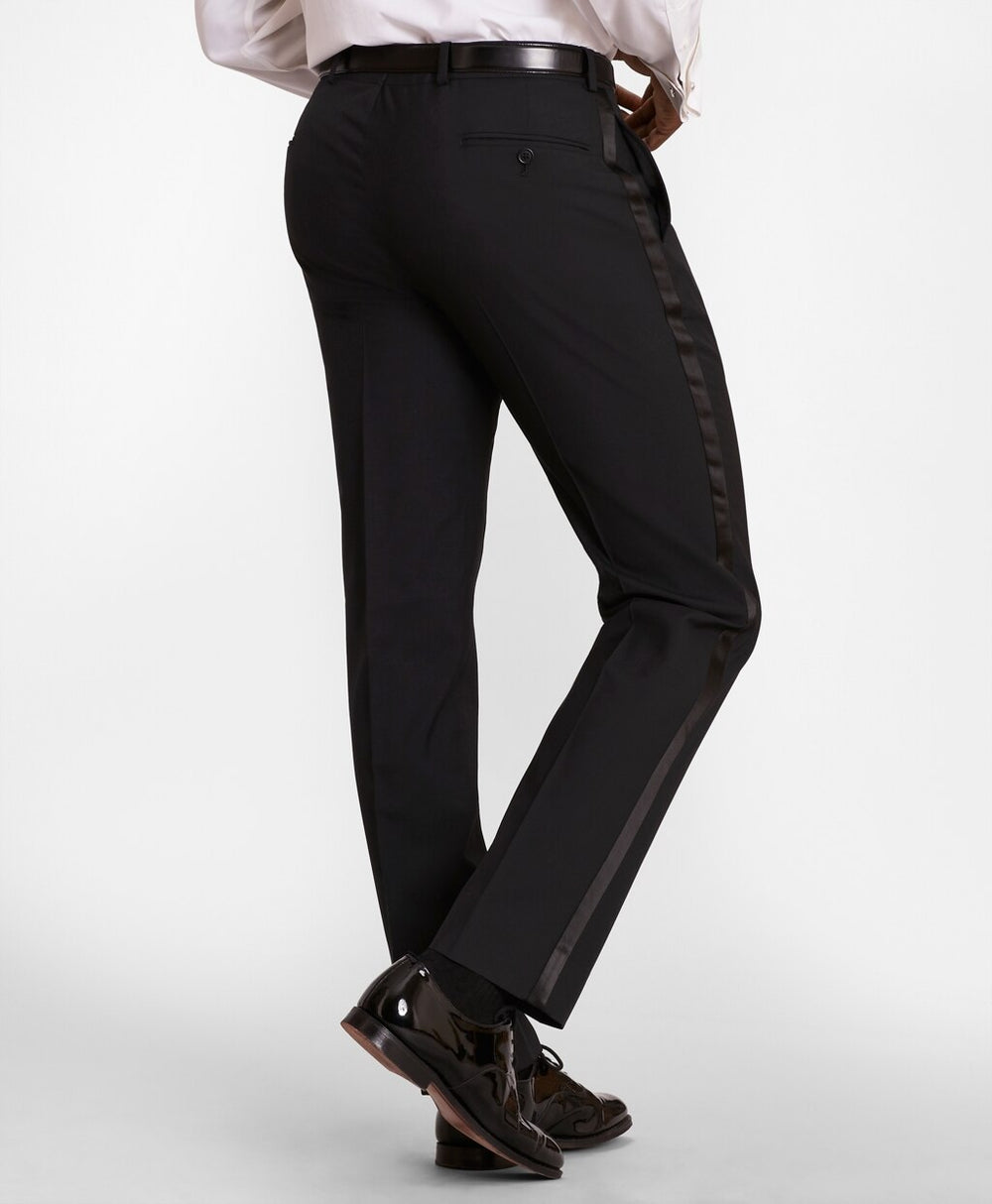 BrooksGate™ Regent-Fit Wool Tuxedo Pants