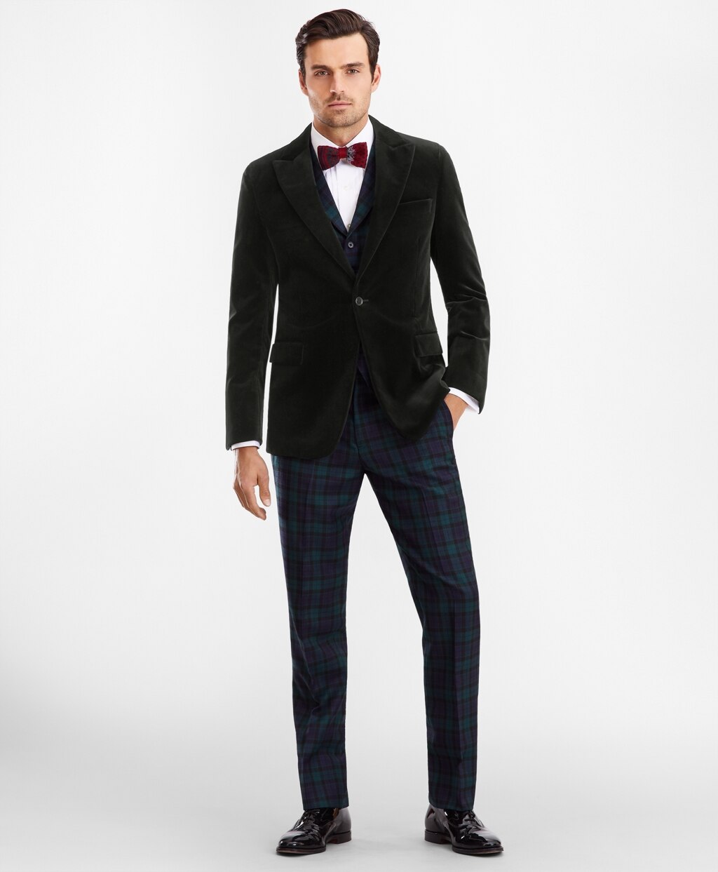 Regent Fit Velvet Tuxedo Jacket
