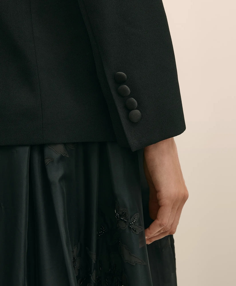 Crepe Shawl-Collar Dinner Jacket