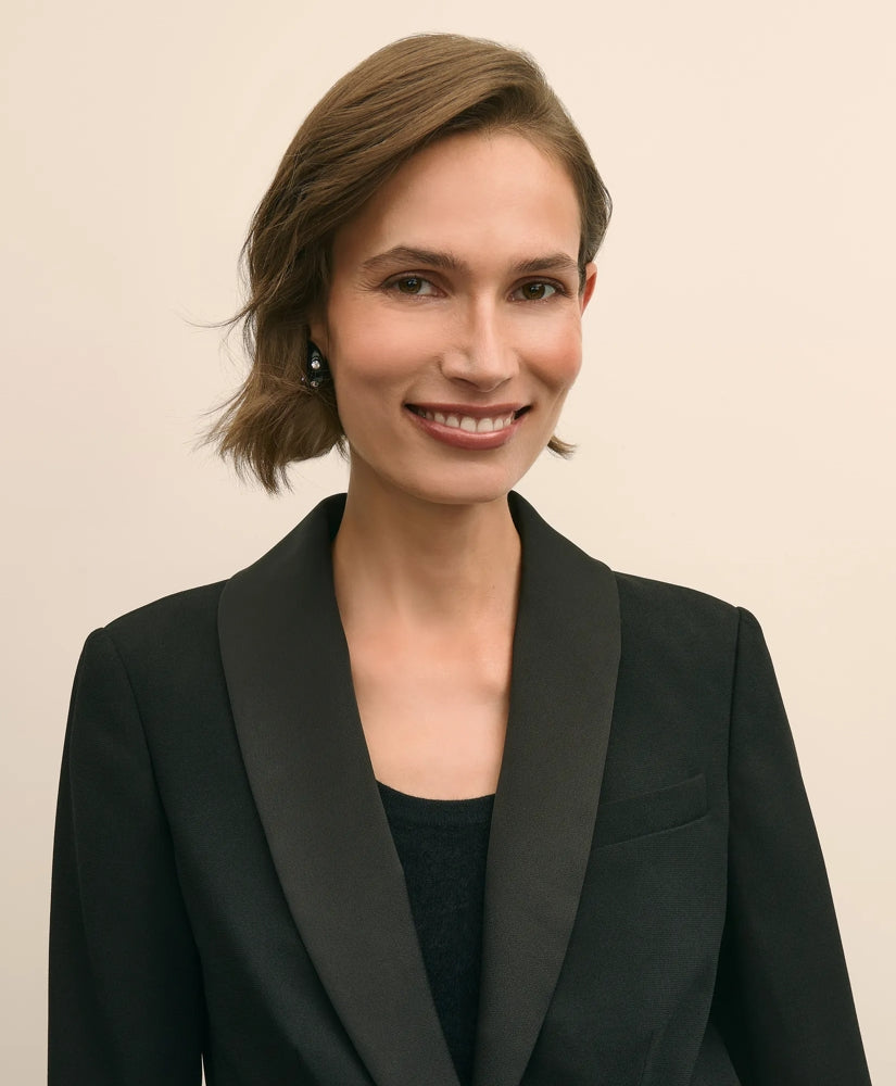 Crepe Shawl-Collar Dinner Jacket