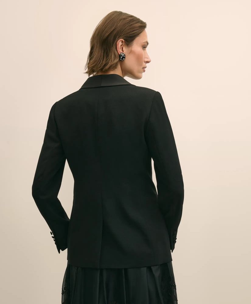 Crepe Shawl-Collar Dinner Jacket