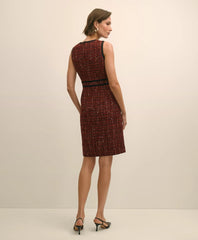 Boucle Tipped Sheath Dress