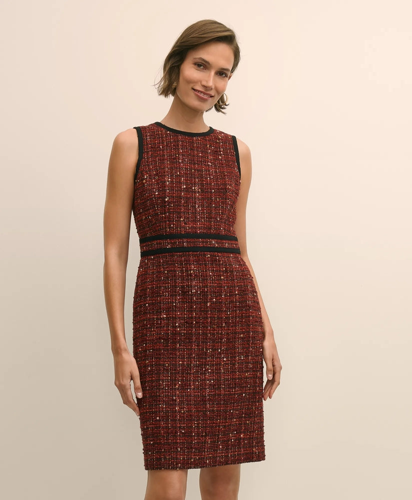 Boucle Tipped Sheath Dress