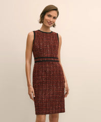 Boucle Tipped Sheath Dress