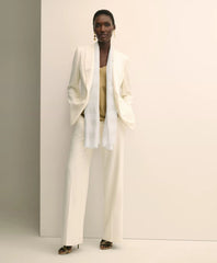 Viscose-Modal-Cotton Blend Shimmer Stripe Scarf