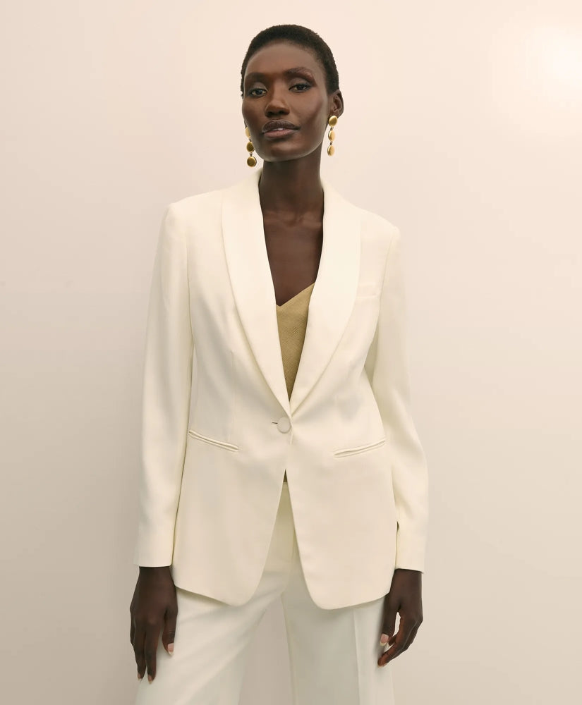 Crepe Shawl-Collar Dinner Jacket