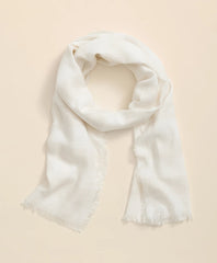 Viscose-Modal-Cotton Blend Shimmer Stripe Scarf