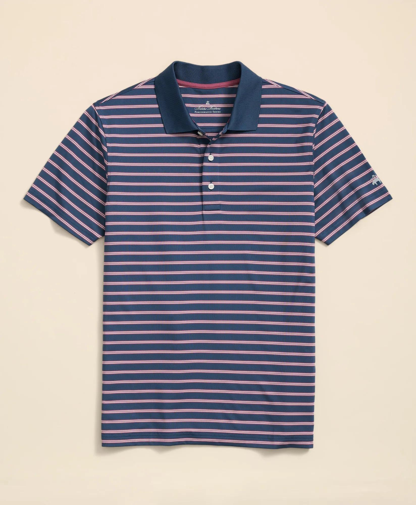 Performance Series BB#1 Striped Polo Shirt