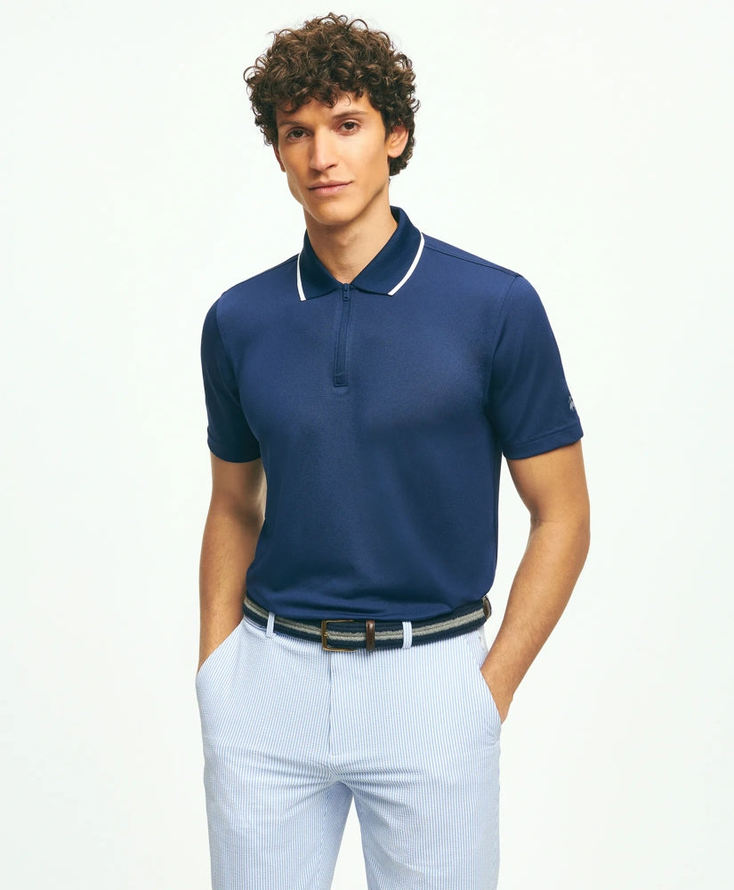 Performance Series Quarter-Zip Pique Polo Shirt